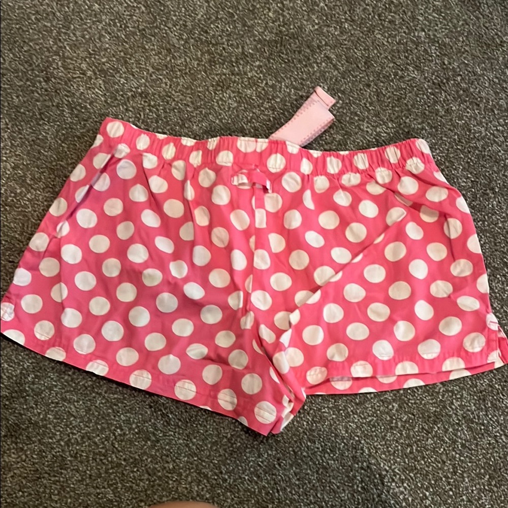 Aerie Pink Polka Dot Pajama Shorts - Picture 2 of 4